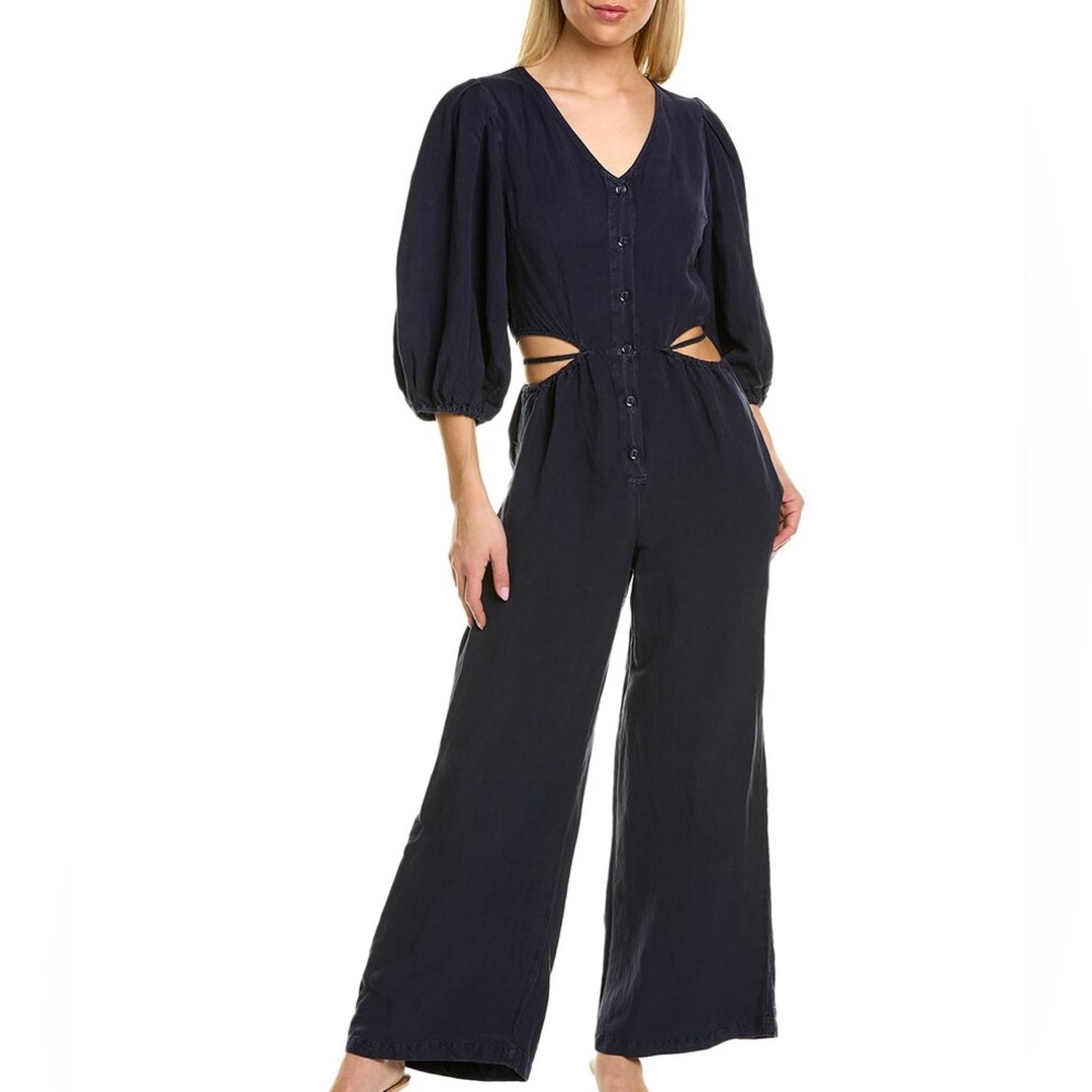 YFB CLOTHING Sequoia Linen-Blend Jumpsuit